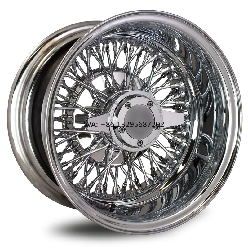 

13 14 15 16 17 18 19 20 22 Inch 54 60 72 100 Spoke Knockoffs Customized Silver Morris Minor Traveller Chrome 13x7 Wire Wheels