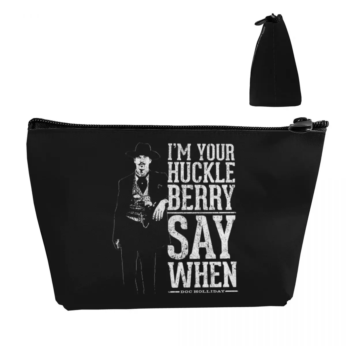 

Я твоя Huckleberry - Say When дорожная косметичка, косметичка на молнии, косметичка, портативный органайзер для женщин, женский подарок