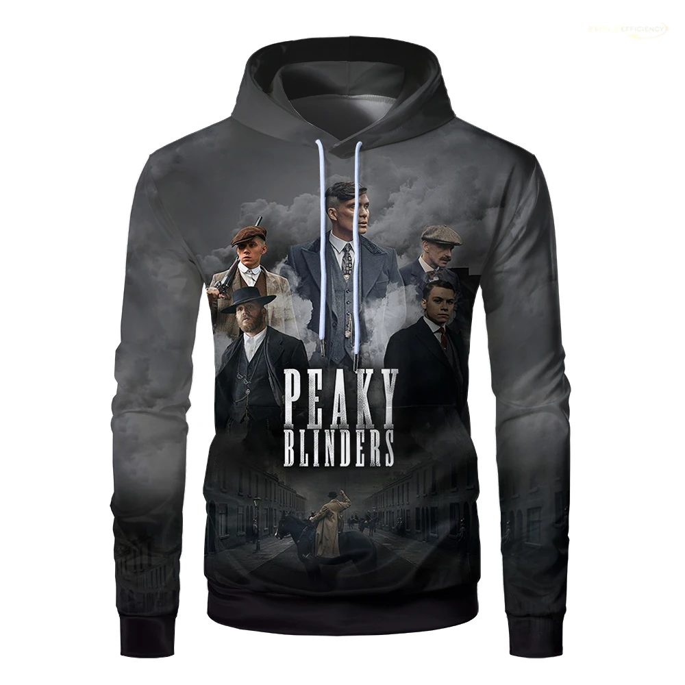 Personalized Autumn New Peaky Blinders Graphic Men's Hoodies Unisex Casual Trendy Sports Tops Fashion 3D Printed Sweatshirt Tops