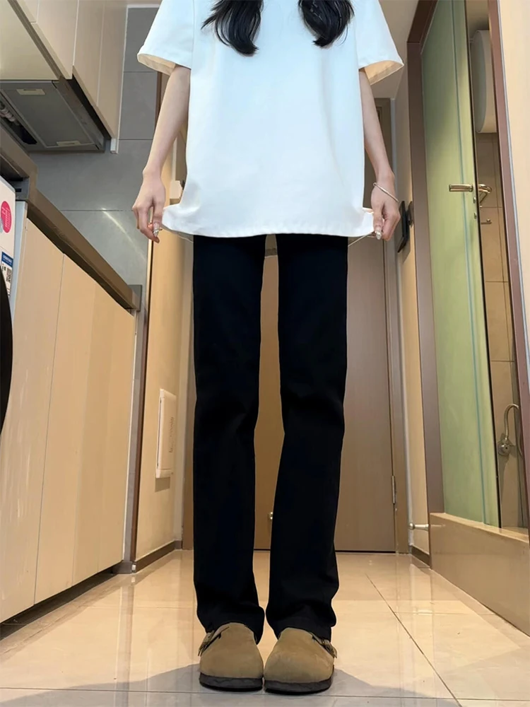 

Мужские джинсы Slim Fit прямого кроя, летние, тонкие, эластичные, из денима, в стиле High Street, для подростков и молодежи...