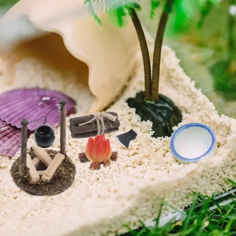 Juego 8 Uds. diseño seguro sin llama en miniatura para construcción modelos 15UB