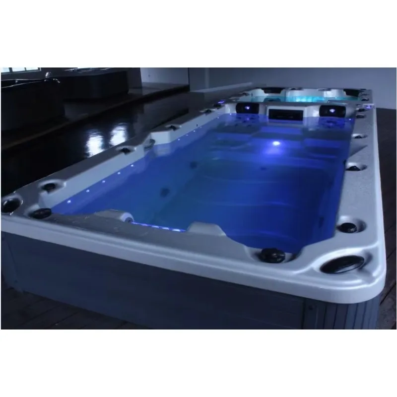 Massaggio da bagno grande indipendente all'ingrosso Nuoto all'aperto intelligente Piscina infinita Vasca idromassaggio Combo Hydropool Aqua Sport Swim Spa