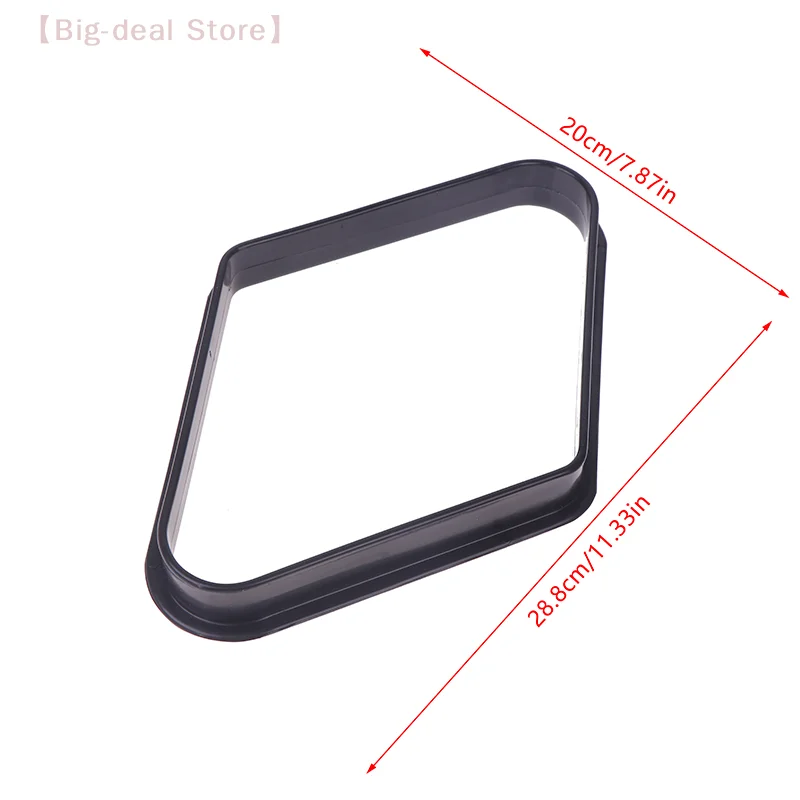

【M】Reusable 9-Ball Pool Rack, Durable Plastic Triangle Frame for Pool Table Ball Organization, Billiard Accessory for Black 8