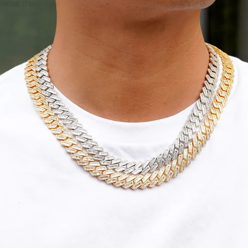 

12mm Custom Vvs Moissanite 925 Sterling Silver Cuban Link Chain Jewelry Necklace Design for Men Women