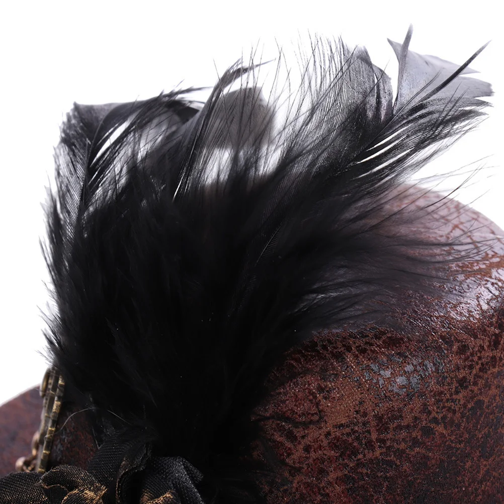 

Mini Hat Hair Clip Clips for Pin Lady Punk Barrette Goth Halloween Hairpin Miss