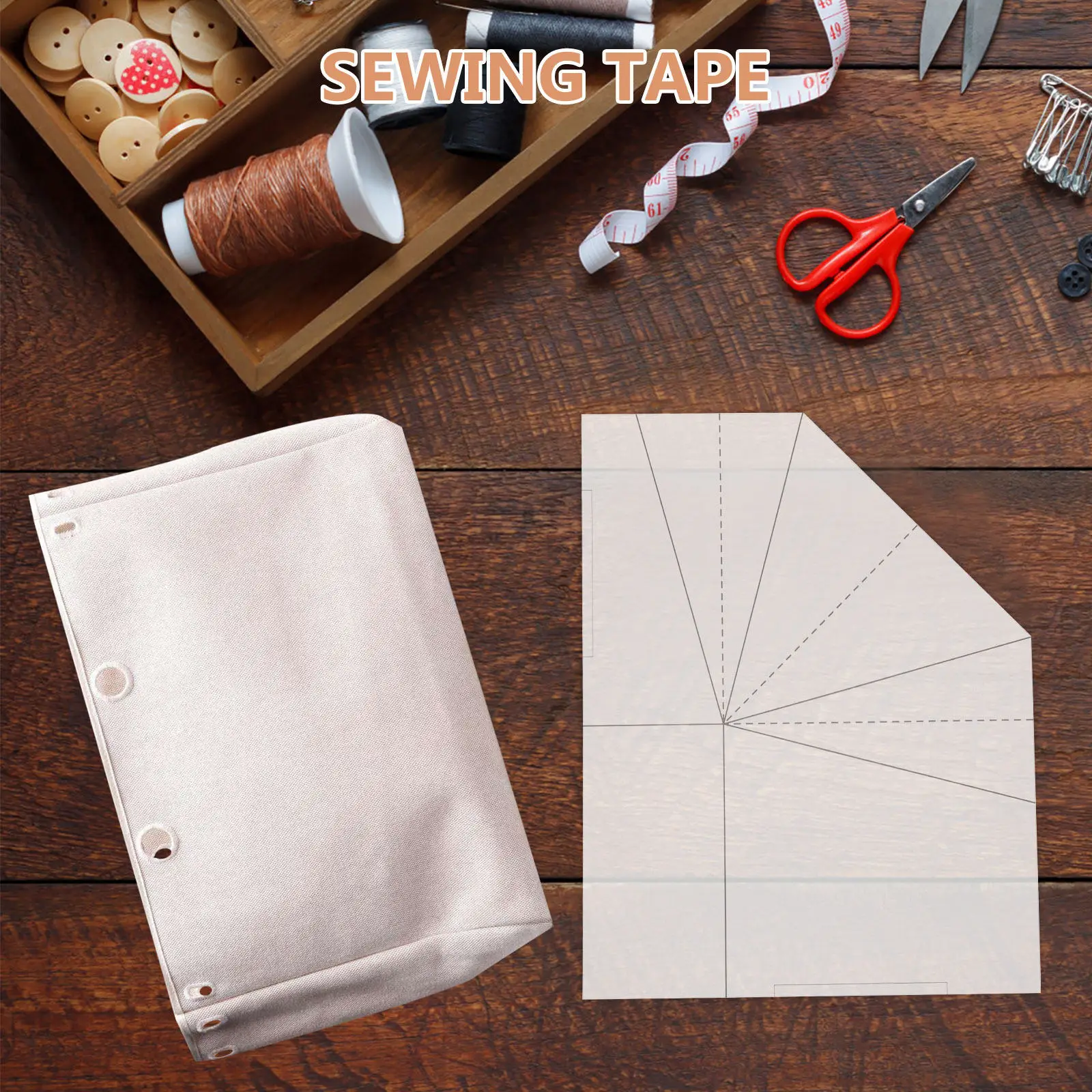 Foldable Food Basket Sewing Template Acrylic Quilting Ruler Multipurpose Fabric Cutting Tool for DIY Tote Picnic Lunch Bags view 6