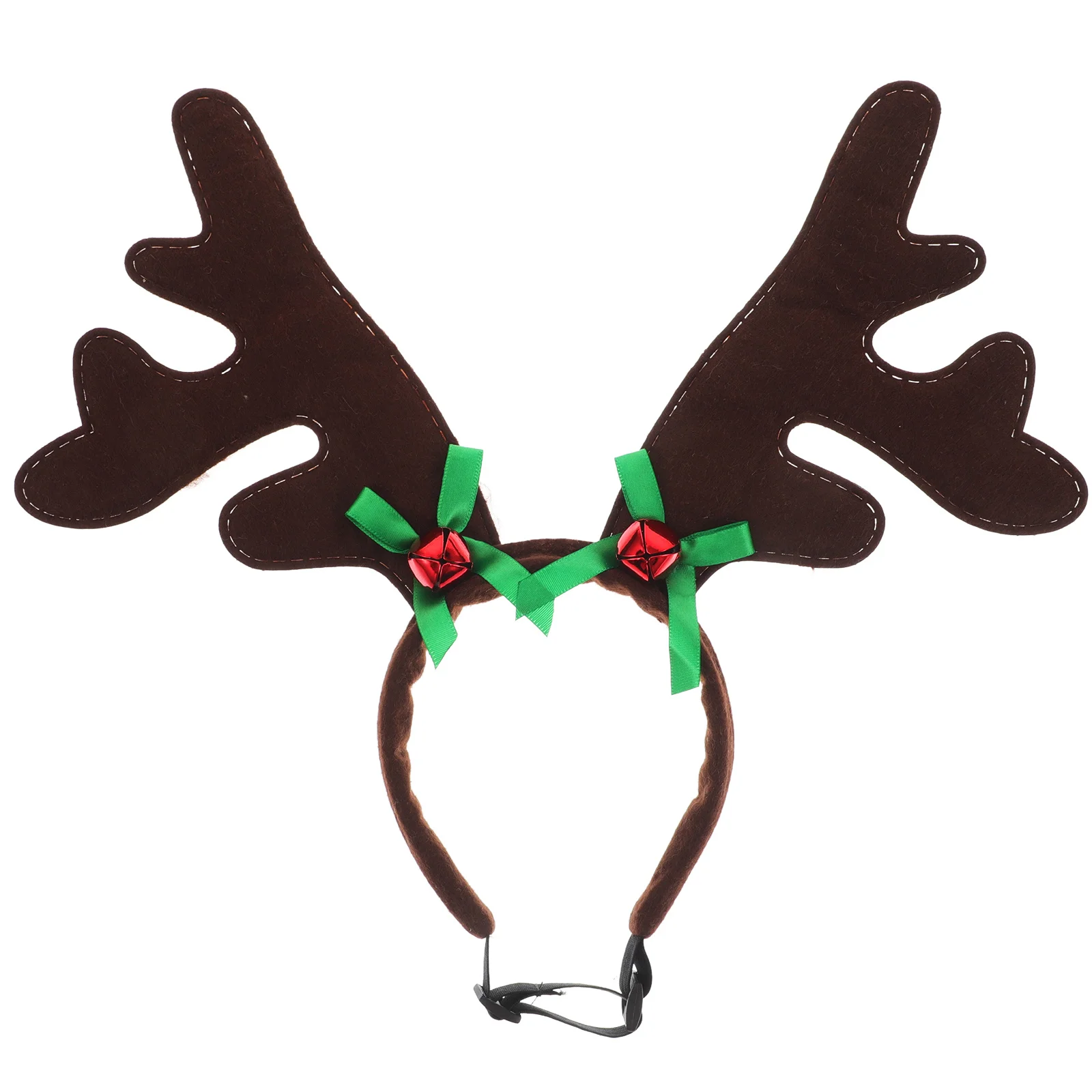 

Pet Christmas Dog Headband Antler Decor Green Bowknot Perfect for Xmas Party Photo Festival Dog Christmas Head Hoop