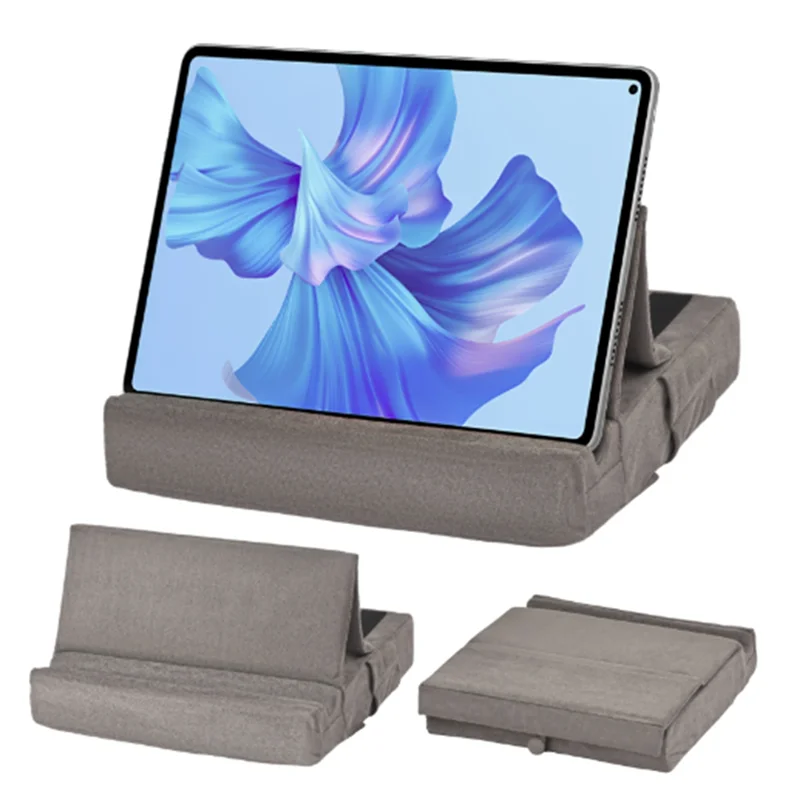 MOPHE-태블릿 베개 홀더 접이식 Ipad 스탠드 스타일러스 마운트 각도 조절 가능한 소프트 패드 도크가있는 태블릿 베개 스탠드