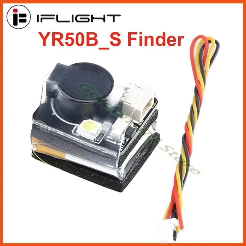 IFlight FPV 쿼드콥터 및 RC 비행기용 LED 조명 알람, YR50B_S 파인더 부저, 100dB BB 링, 100 데시벨 프로그래밍 가능 BF F7