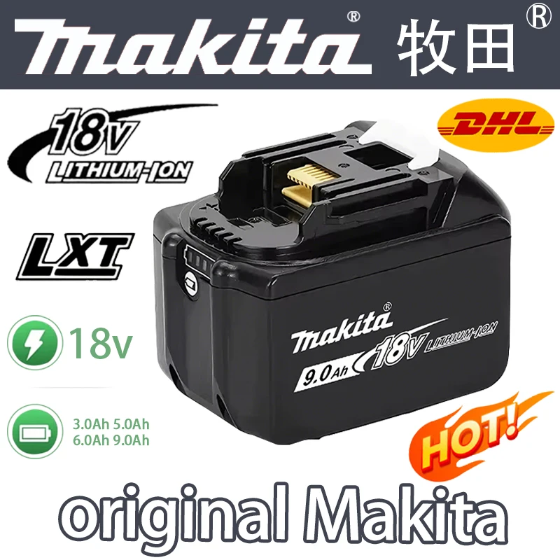 Original Makita 18V Battery 9.0Ah 6.0Ah 5.0Ah  BL1860B BL1840 BL1830B BL1850  BL1815 Replacement Lit
