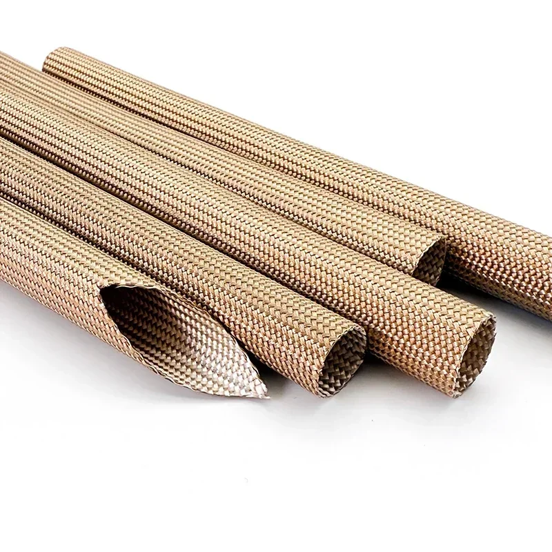 1~30mm High Heat Fiberglass Sleeving 800 Deg.C Chemical Resistant Insulation Tube Household Oven Equipment Wire Protector