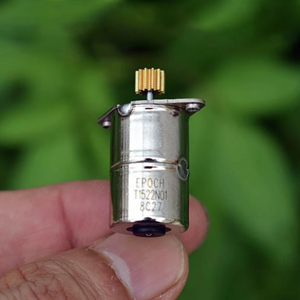 2-phase 4-wire Stepper Motor Micro 15mm Stepper Motor Extended Type Motor Large Torque 18 Degrees Step Angle for Car Accessories
