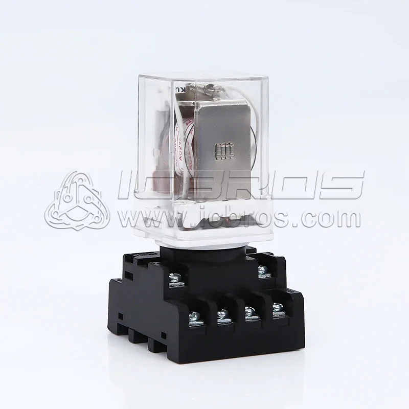 JTX-2C JTX-3C Small Intermediate Electromagnetic Relay Round 8 11 Pin AC DC 220V 24V 12V JTX-3C DC 12V