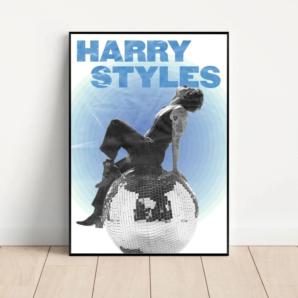 Famous Pop Singer H-Harris S-Styles   Poster Kraft Club Bar Paper Vintage Poster Wall Art Painting Bedroom Study Stickers