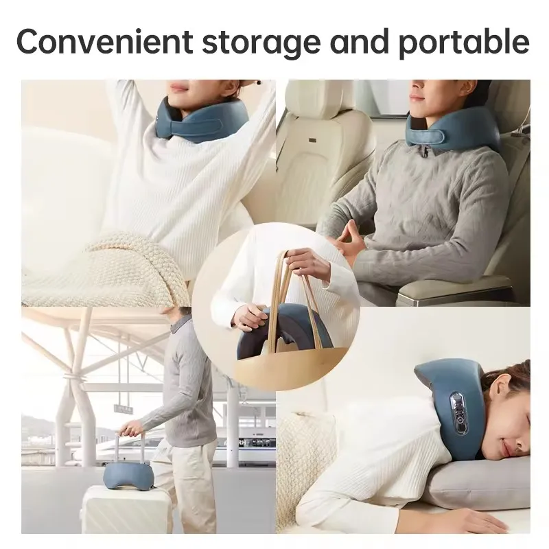 يستخدم المستشفى جهاز تدليك علاج الجر بالضغط الساخن لمريض الرقبة