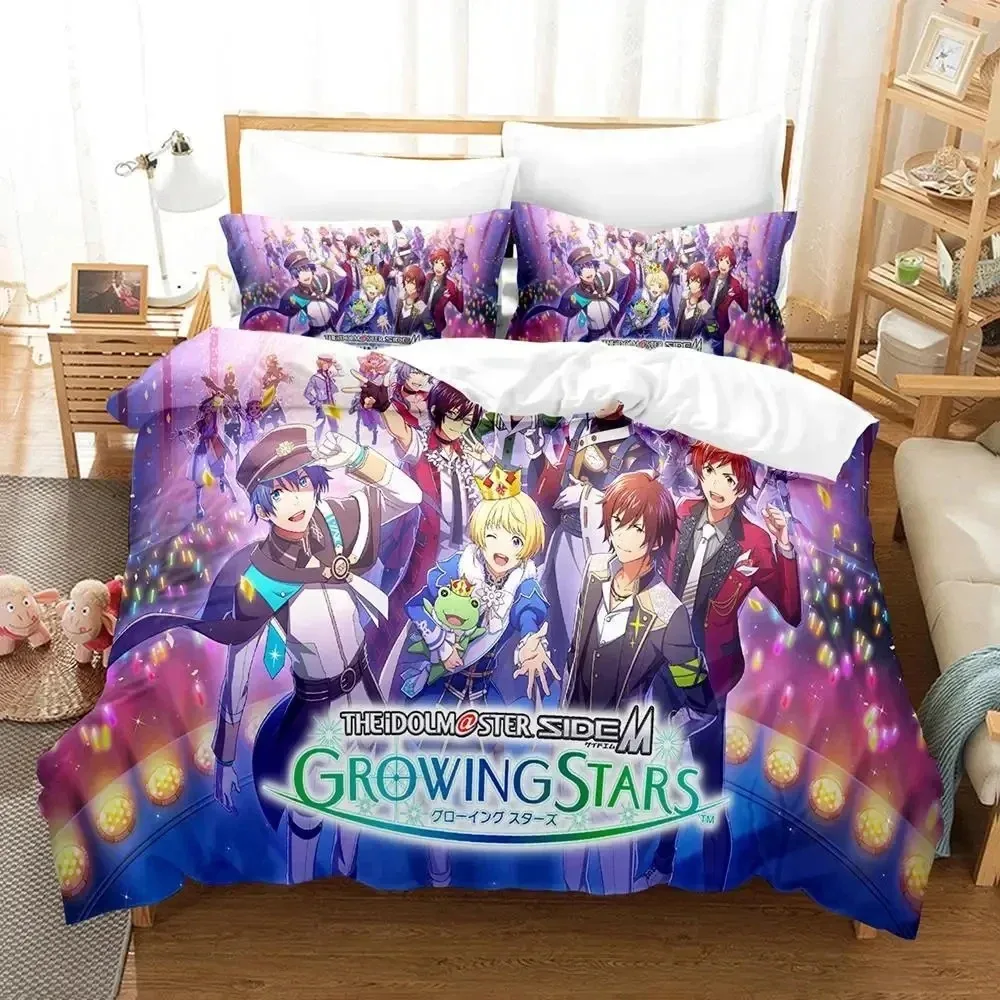 3dAnime Idolmaster SideM Bedding Set Duvet Cover Bed Set Quilt Cover Pillowcase Comforter king Queen Size Boys Adult Bedding Set