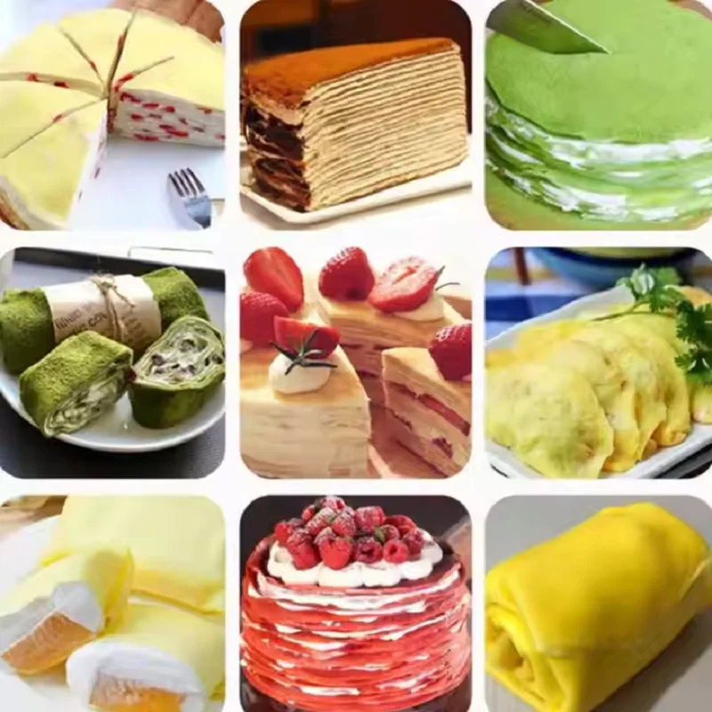 آلة كريب الحلو الأوتوماتيكية بسعر جيد آلة قشرة الكيك آلة صنع الكعك ألف طبقة الأكثر مبيعًا في الولايات المتحدة والهند