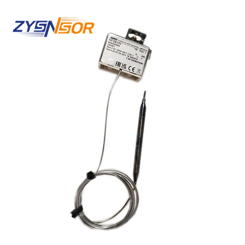 JUMO panel mounted temperature switch 230-650 degrees, pipe diameter 8MM, capillary length 2000MM
