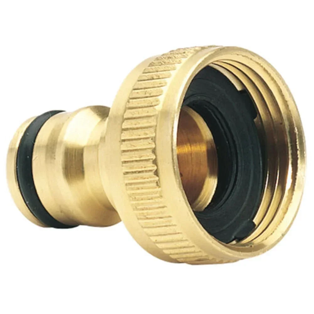 2pcs Garden Faucet Hose Tap Water Adapter Connector Brass For 3/4\