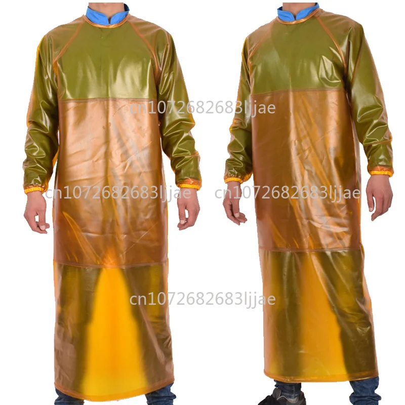 

XXM-003 PVC isolation clothes, work clothes, aprons, slaughtering, food processing, waterproof oil, acid and alkali resistance