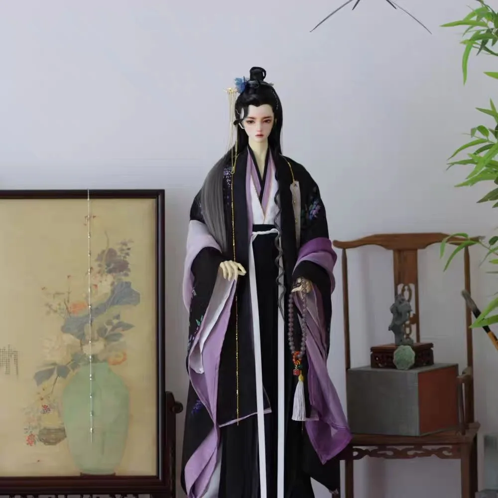 BJD Ancient Costume Robe Outfit Hanfu Dress For MSD SD13 SSDF 80Uncle 1/4 Strong Body 1/3 Doll Accessories Customized Size A1635