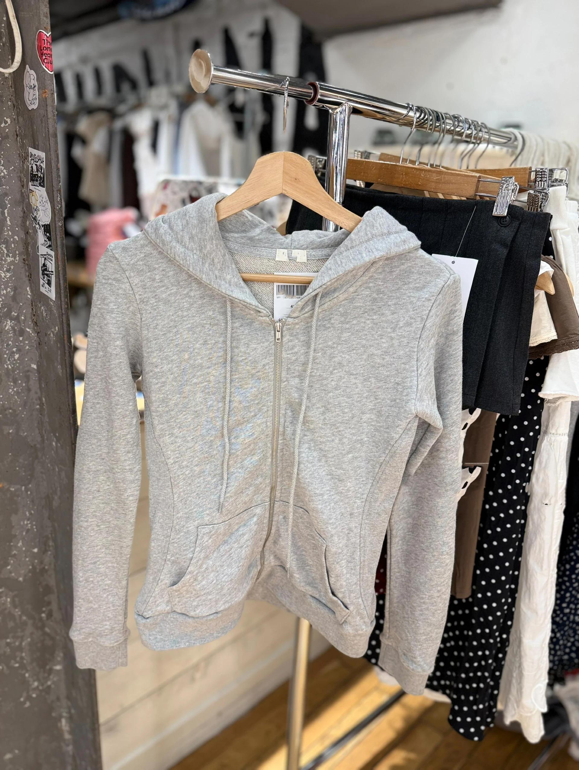 رمادي سليم سستة هوديس المرأة الخريف جديد شيك عادية الرباط هوديي القمم الملابس الحلو Preppy نمط بسيط بلوزات معطف