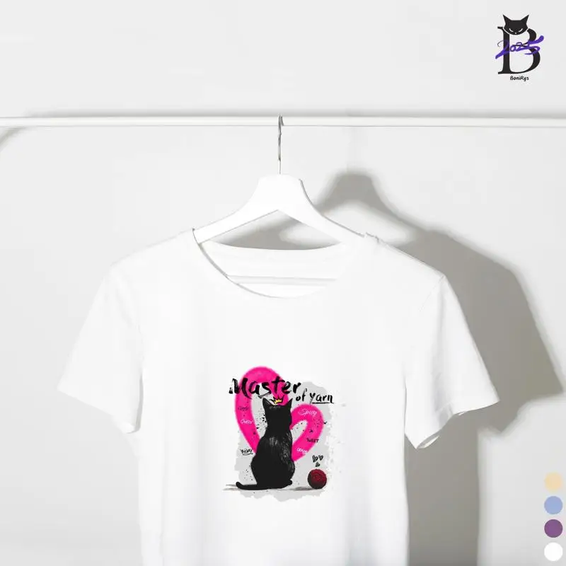 

Футболка Cat Comfort Master Of Yarn для влюбленных, подарок для нее
