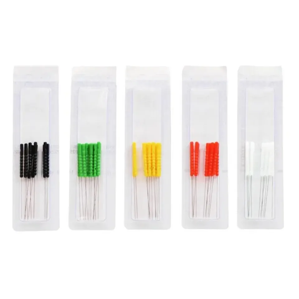 500 Uds. Agujas de acupuntura desechables con mango de plástico de colores shunhe con tamaño de tubo 0,16*7/13mm/0,12*7/15mm