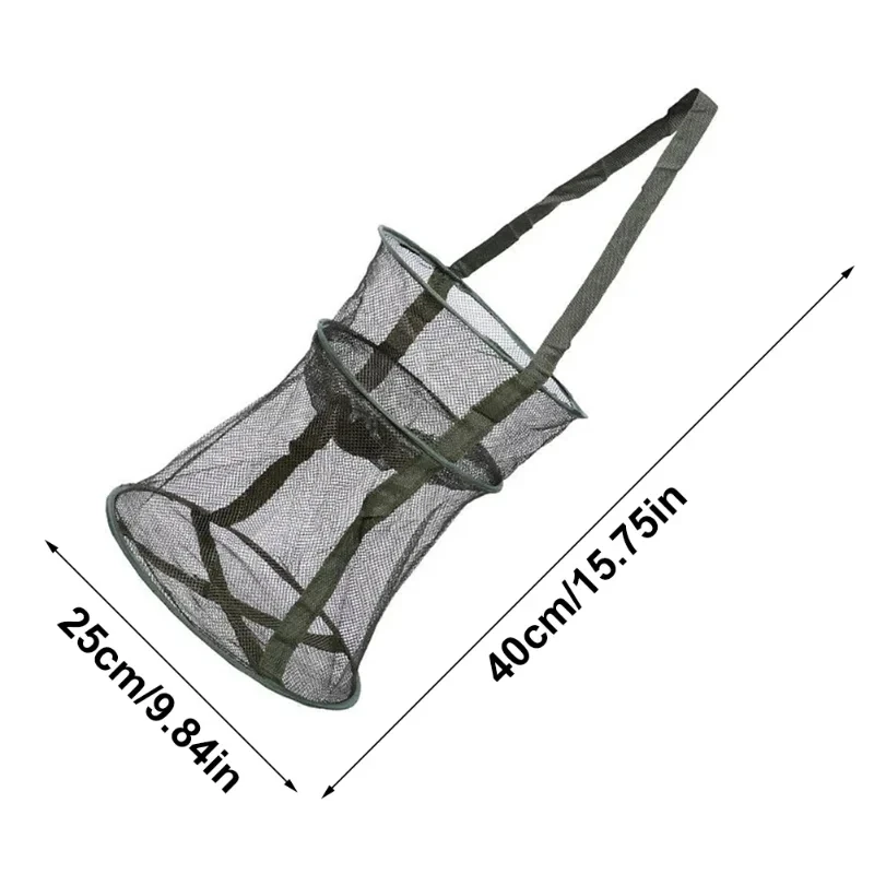 Zusammenklappbares Fischernetz Garnelen- und Fischfalle / Karpfen- / Aal-Fallen Fischernetz - Perfektes Angelausrüstung für Outdoor-Enthusiasten – Detail 5
