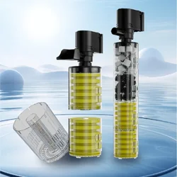 110V 220V new reinforced aquarium built-in sponge filter three-in-one circulating silent water pump oxygenation filter pump