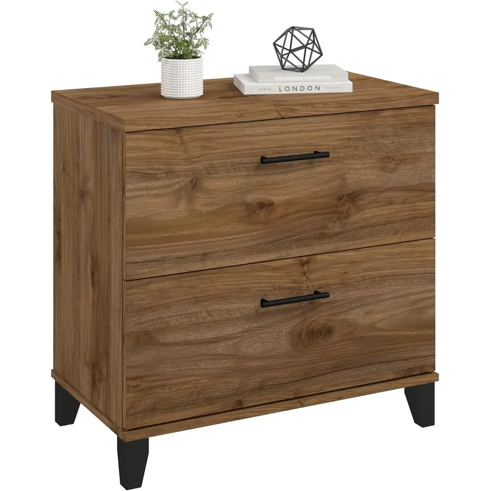 

2 Der Lateral ile Cabinet, Letter and Legal-Size Document Storage or Home or Proional Oice, Somerset Collection, resh Walnut