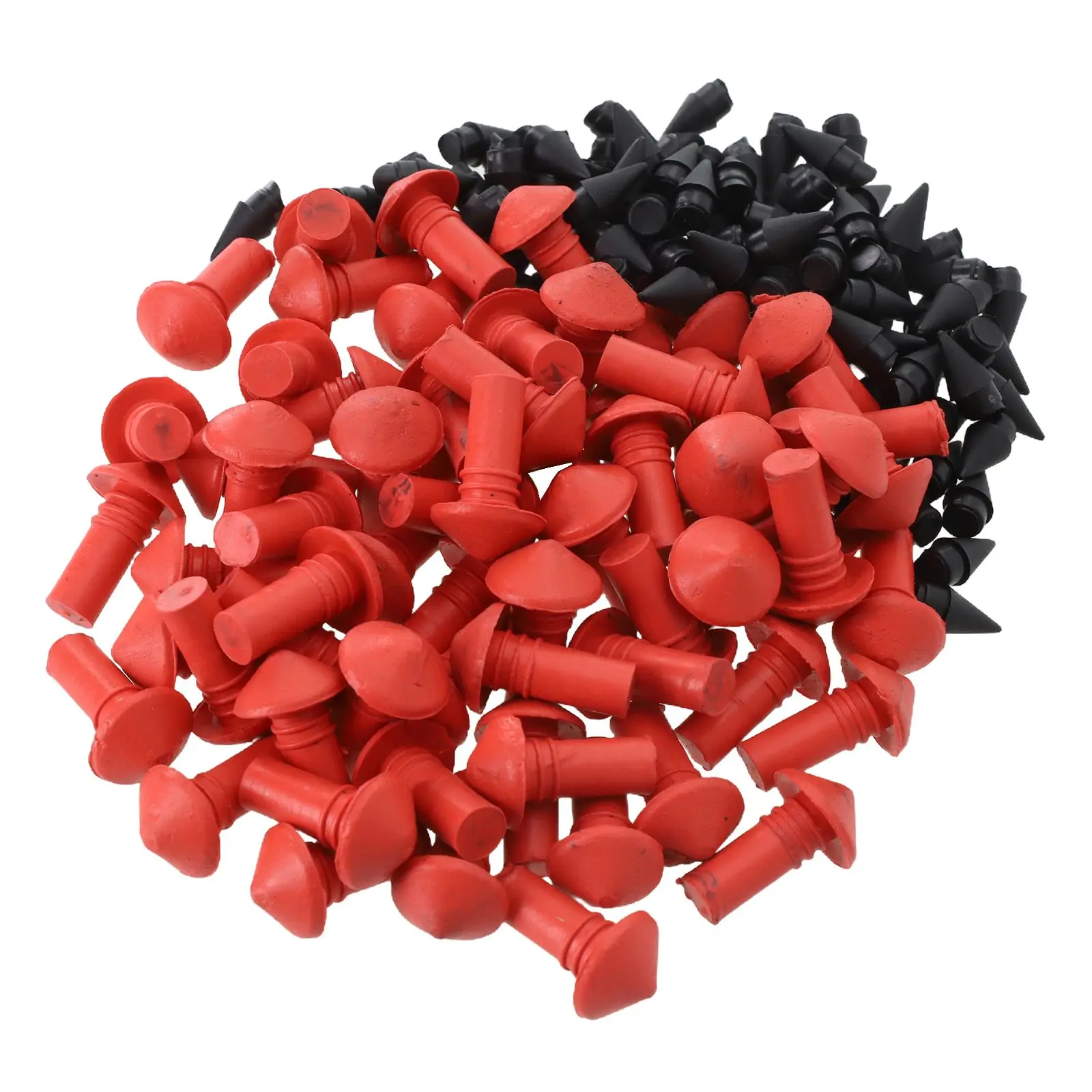 

180PCS Car Mushroom Shaped Car Tire Repair Insert Plugs Kit Red Black For Hole Widening And Cleaning. Needle Tool For Tyre Rubbe