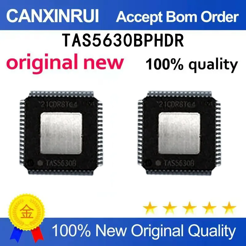 (5pcs-100pcs）New TAS5630BPHDR silk screen TAS5630B package TQFP-64 audio power amplifier