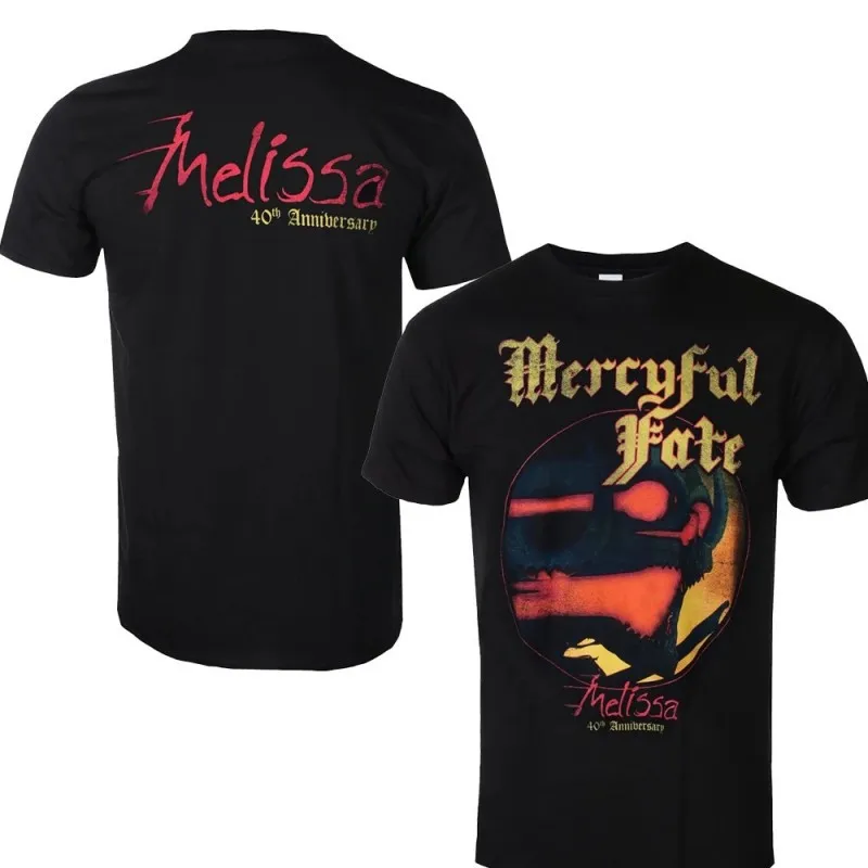 Men's 2D Printed Round-neck T-Shirt Cross-border To Europe and America. Mercyful Fate Band Printed Short-sleeved Shirt.
