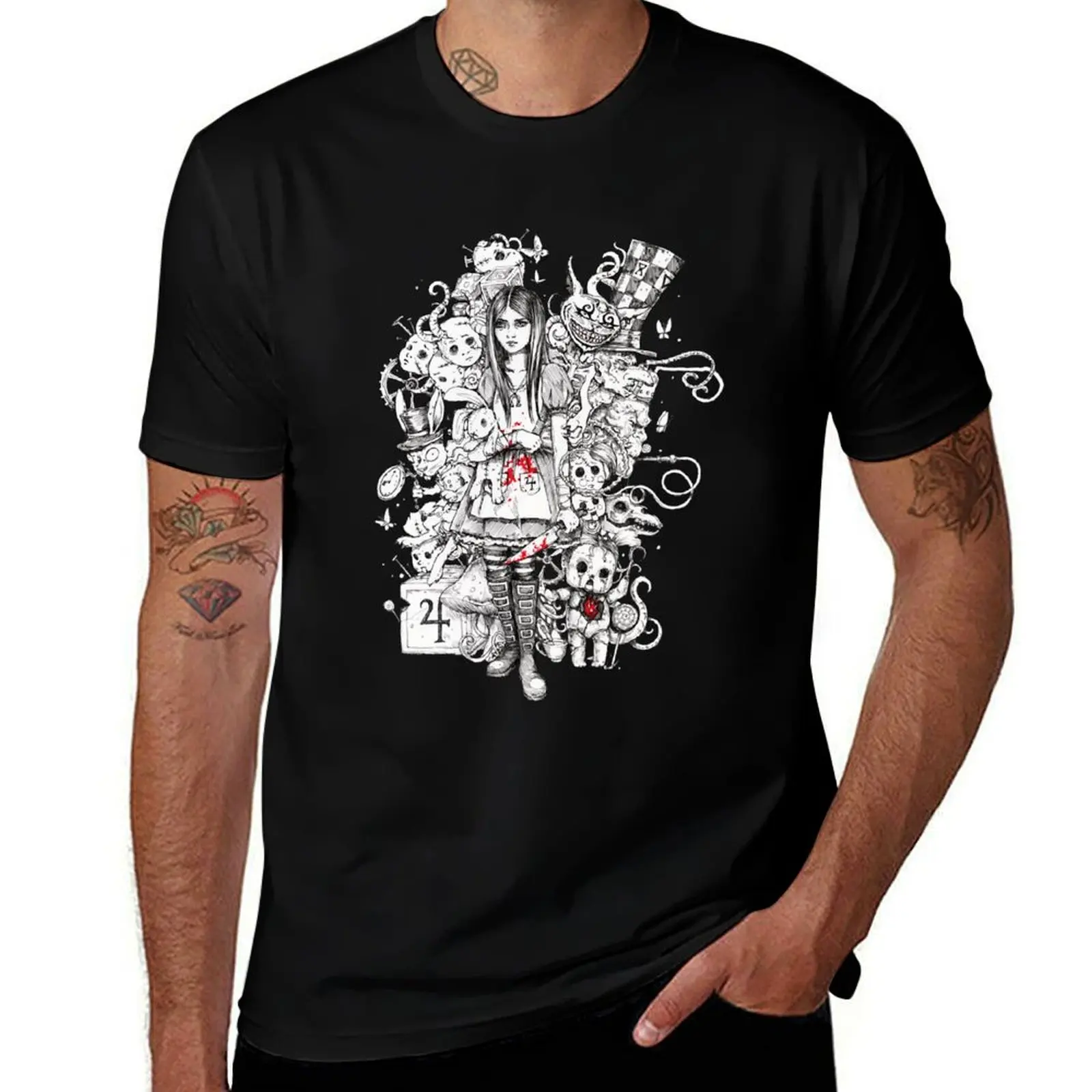 

Gifts For Men Wonderland Shattered T-Shirt new gifts and t-shirts anime tshirt blue lock designer t shirt men