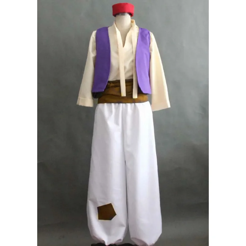 

Custom Made Aladdin Cosplay Costume For Adult Man Halloween Party Movie Cosplay Costume