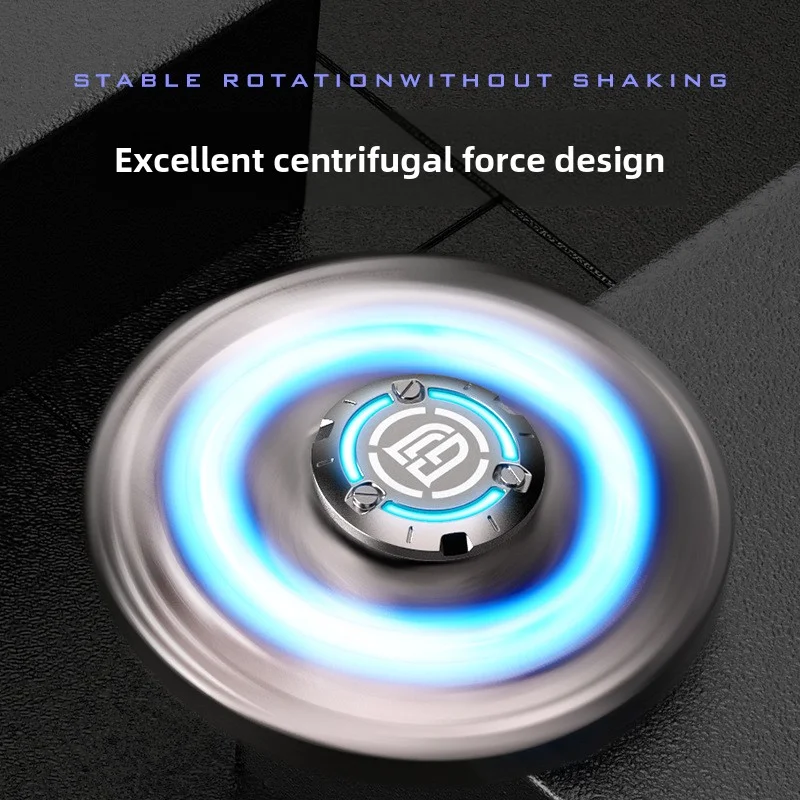 All-Metal Luminous Atomic Fidget Spinner, Hand Twirl Fidget Toy Portable Stress Relief Hand Piece for Adults