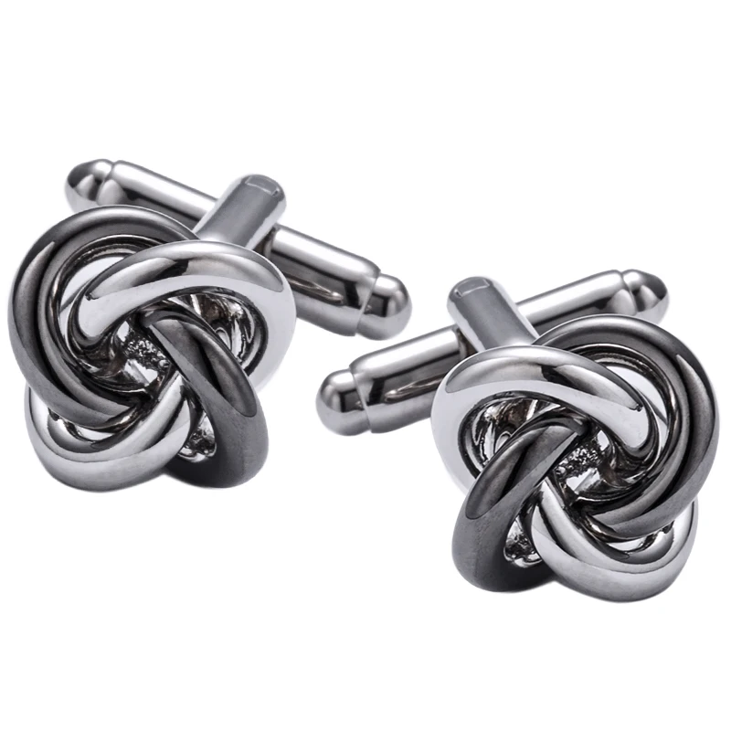 

KFLK Jewelry French shirt cufflinks for mens Brand Gray Black Cuff link Wholesale Fashion Button Male High Quality guests