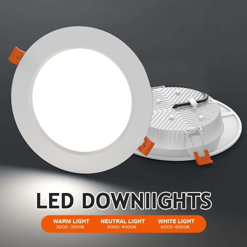 Led Downlights LED wpuszczone W sufit światło punktowe 3W 5W 7W 9W 12W 15W 18W 220V do wnętrz wodoodpornych lampy pokojowe opraw oświetleniowych