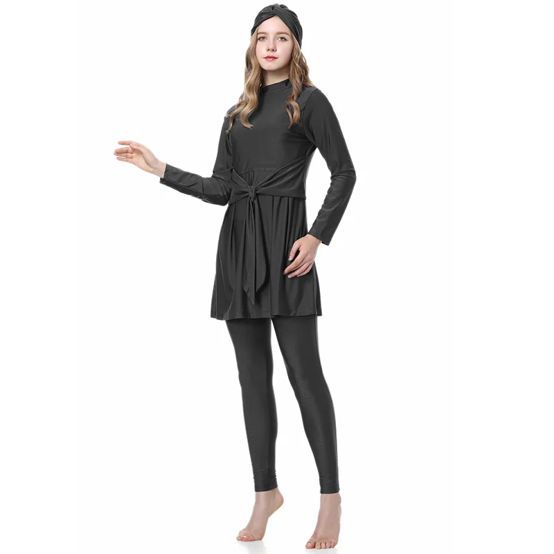 Muslim Style Swimsuit With Long Sleeves Sun Protection Lightweight Quick Drying Fabric Specifically Designed For Beach Swimming