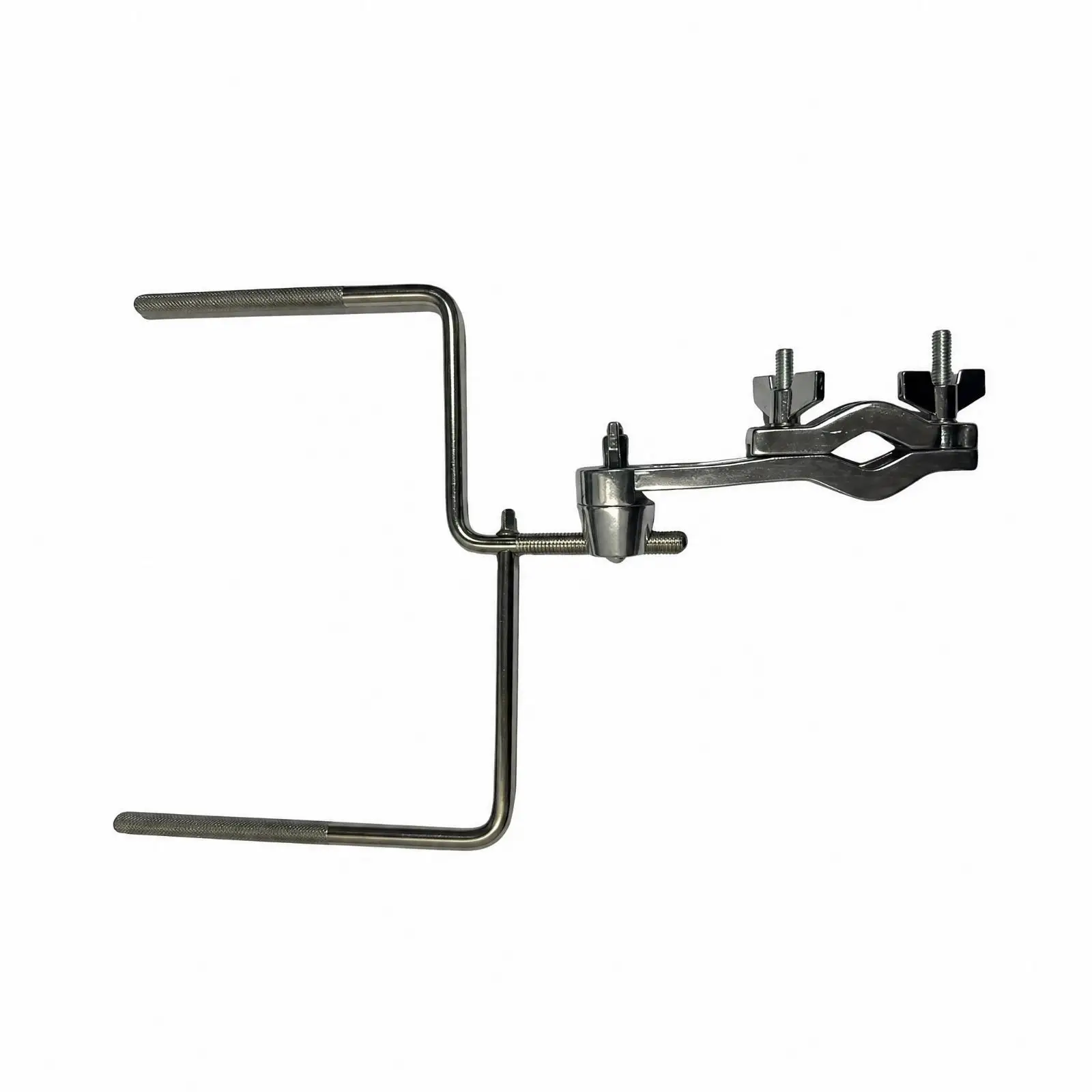 Drum Hardware Expansion Bracket Adjustable Curved Metal Rod Bracket with Expansion Clamp Compatible Auxiliary Percussion Mount