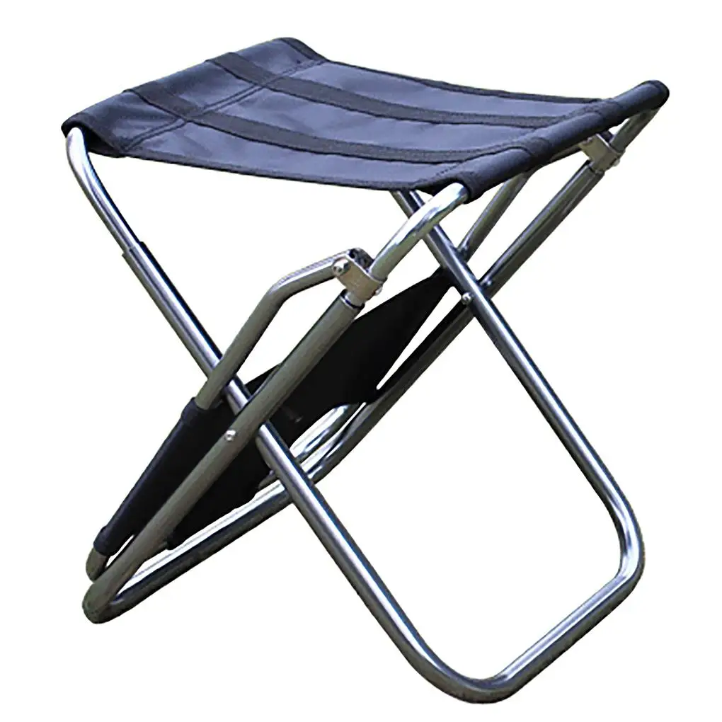 Alumínio Alloy Foldable Stool, Camping Chair, Piquenique Suprimentos, Multiuso, Leve, Acessórios domésticos, Cadeiras de praia