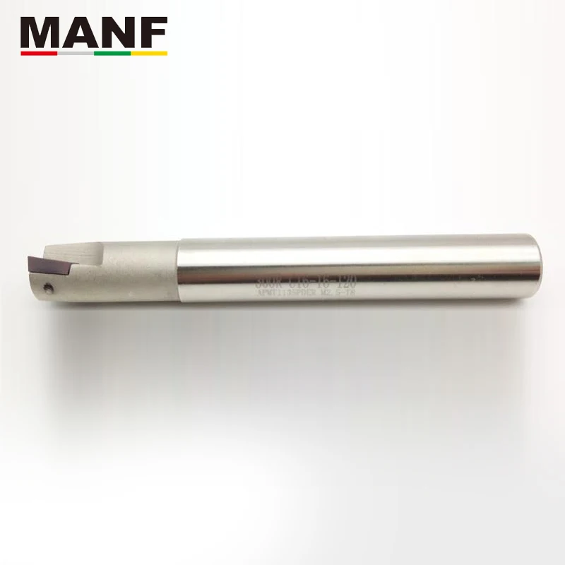 MANF Milling Tools BAP300R10-130-C10 12mm 16mm Indexable Milling Cutter Shoulder Right  Angle EndMill For APMT1135PDER Inserts