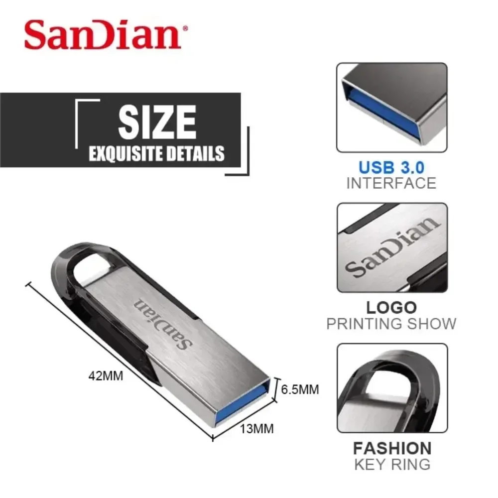 Unidad Flash USB 3,0 de 2TB, Pendrive de 512GB, interfaz tipo C, doble uso, para teléfono móvil, ordenador, memoria Flash de Metal