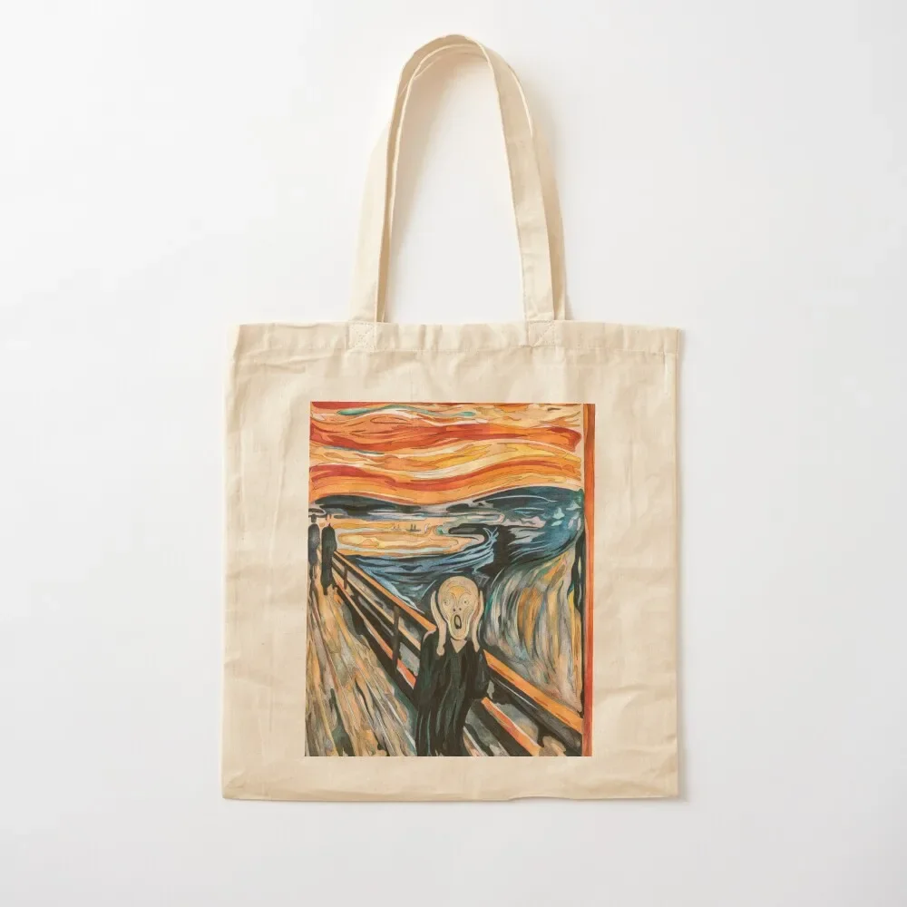 

The Scream, Norwegian Expressionist Painting By Artist Edvard Munch In 1893, Expressionist Art, Inspired Recreation Tote Bag