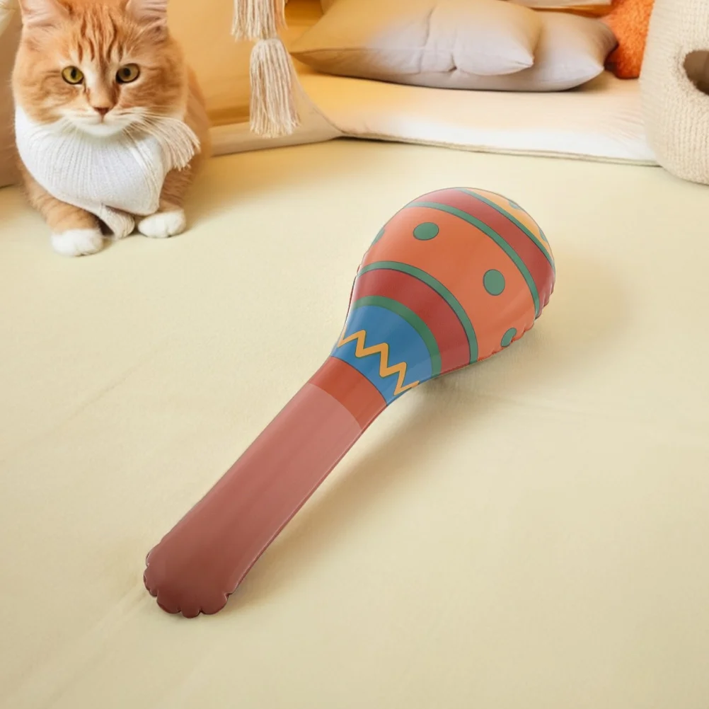 2Pcs Inflatable Musical Hammers Safe Healthy Playtime Cinco De Mayo Party Favors for Children Inflatable Hammers Toy