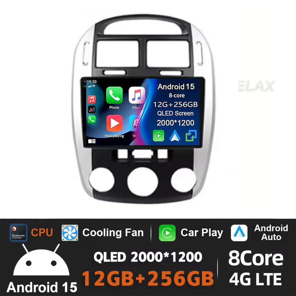 

Android 15 For Kia Cerato 2004 2005 2006 2007 2008 WIFI Car Radio Multimedia Video Player Octa-Core Carplay Bluetooth