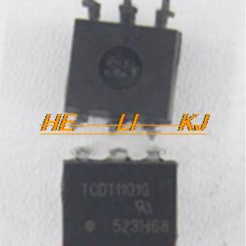 50pcs/lot TCDT1101G TCDT1101 VISHAY DIP-6 Optocoupler with Phototransistor