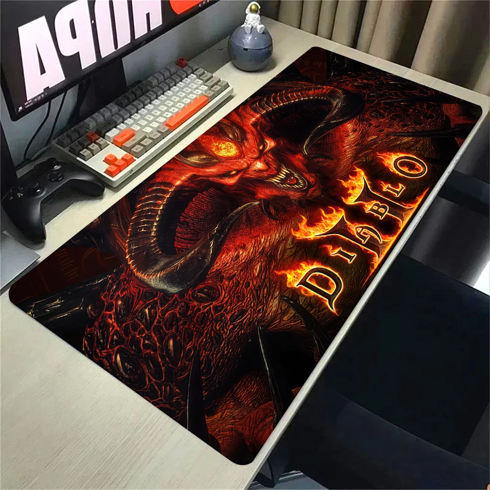 Alfombrilla de ratón para juegos Diablo IV, alfombrillas de ratón grandes para teclado de oficina, alfombrilla de escritorio grande, de goma antideslizante para jugadores de e-sports alfombrilla de ratón, alfombrillas XXL