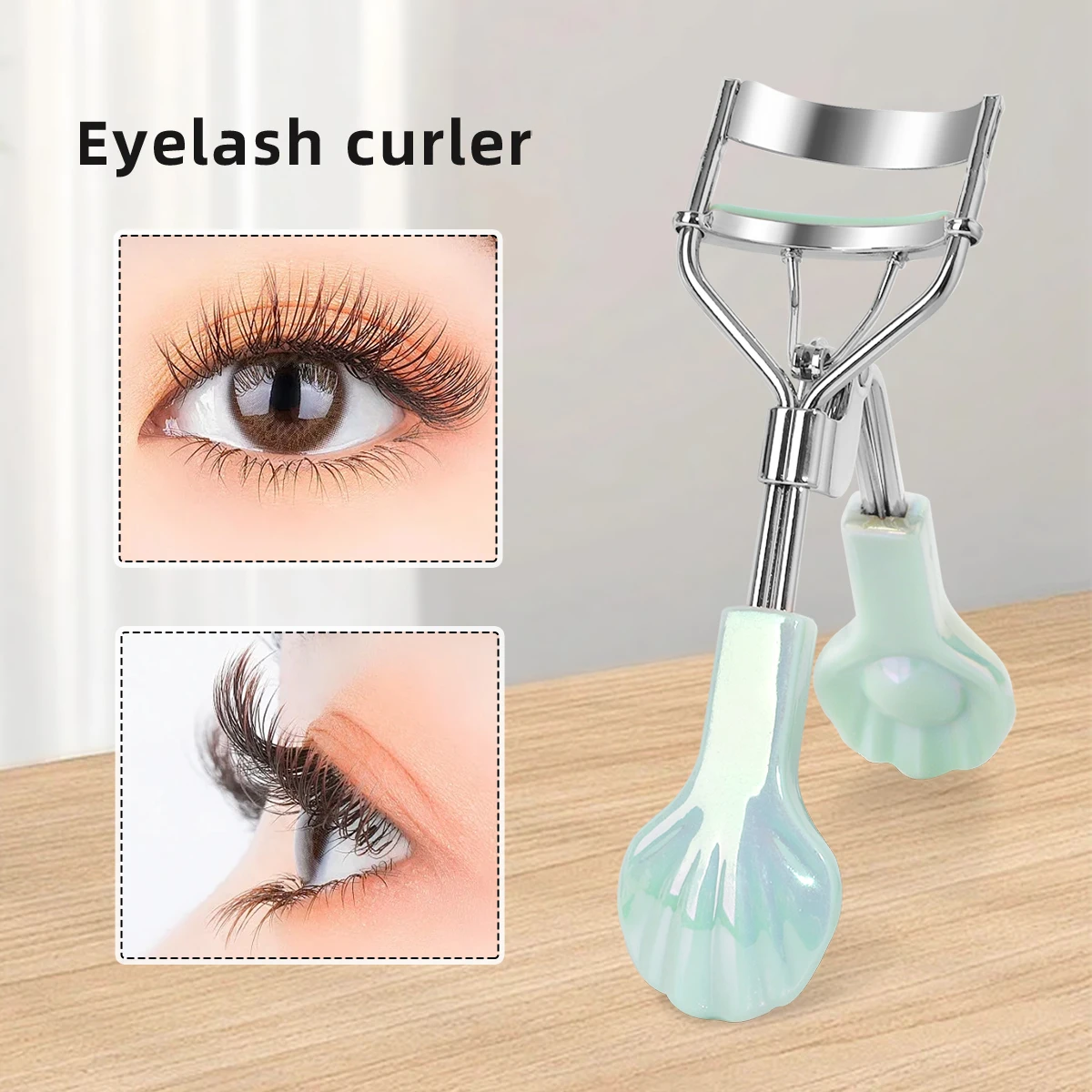 1PC/11pcs Shell Eyelash Curler and Rubber Strip Combination, Plastic Shell Eyelash Curler Warps, Shapes and Enlarges Eyes.